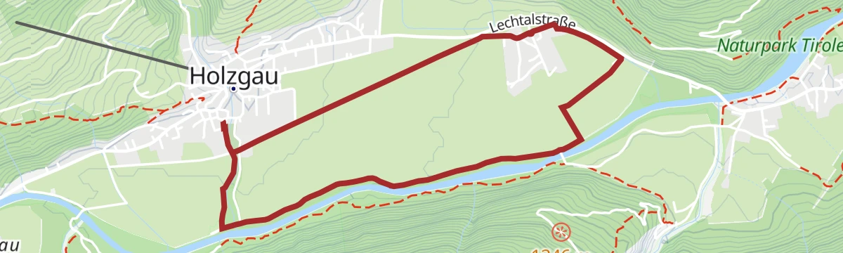 Route map: Rundweg Holzgau-Schönau